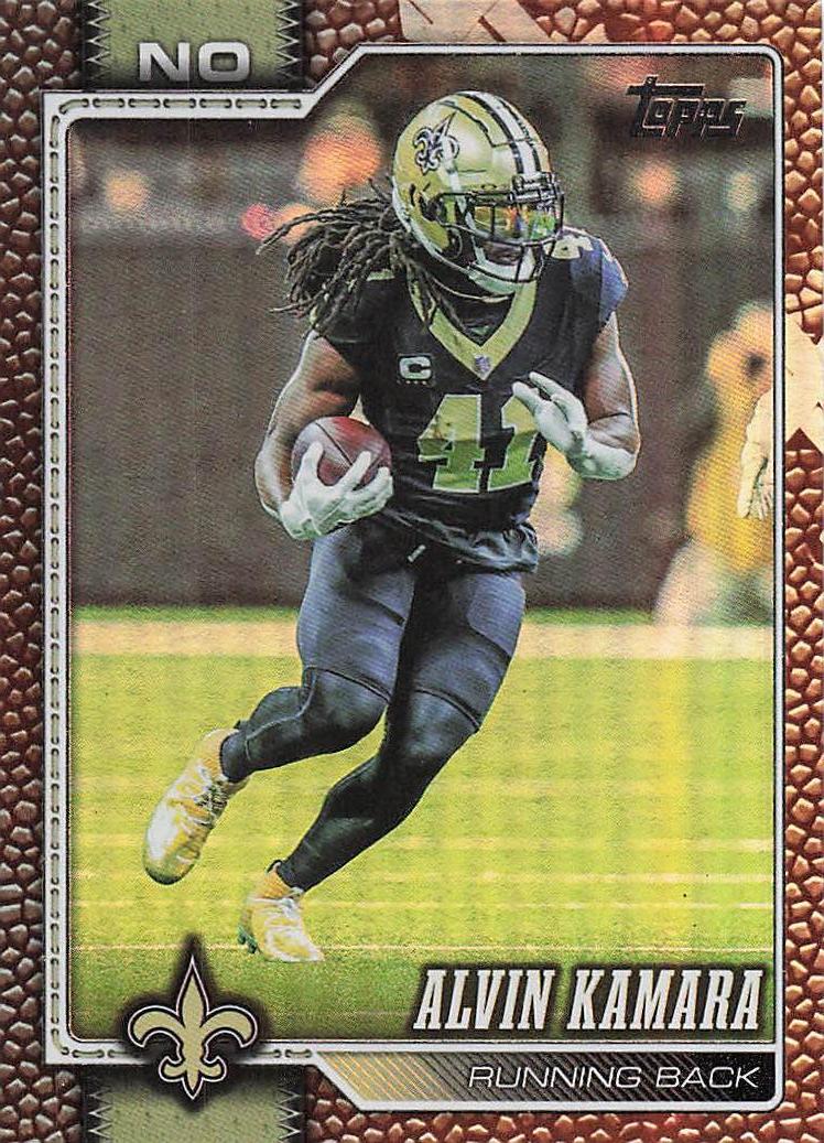 2026 Topps Flagship Football Football Leather Foil Alvin Kamara #149