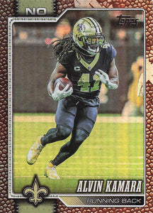 2026 Topps Flagship Football Football Leather Foil Alvin Kamara #149