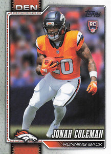 2026 Topps Flagship Football Jonah Coleman #312 RC
