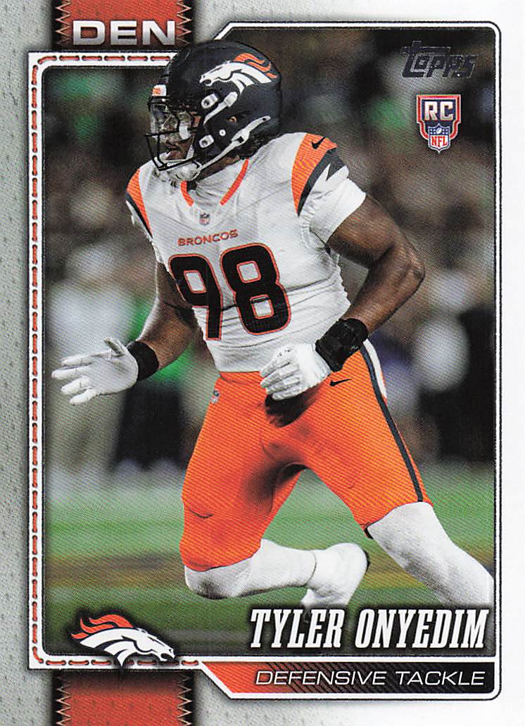 2026 Topps Flagship Football Tyler Onyedim #361 RC