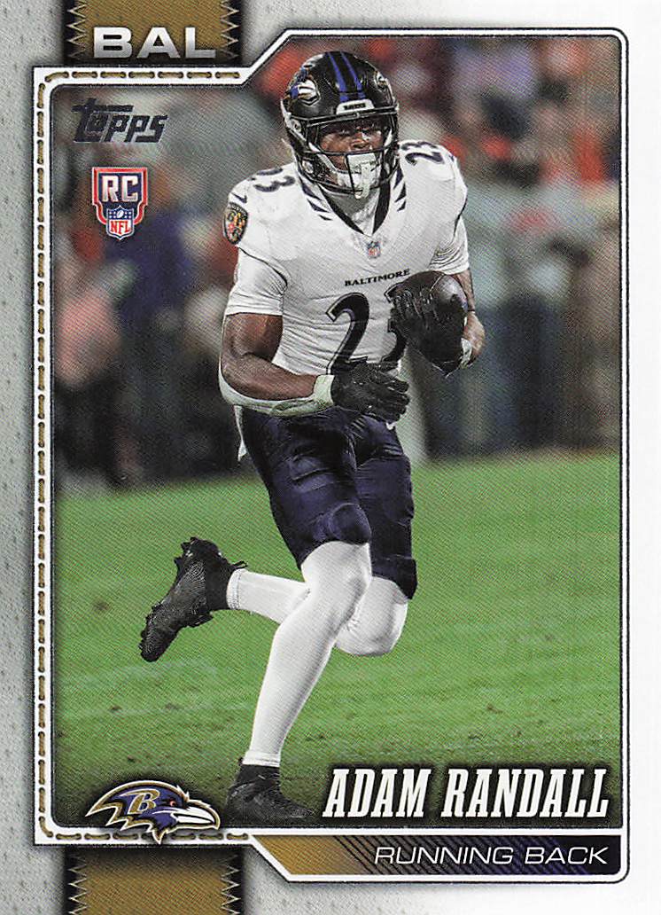 2026 Topps Flagship Football Adam Randall #377 RC