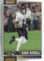2026 Topps Flagship Football Adam Randall #377 RC