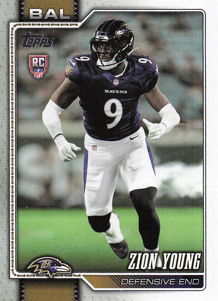 2026 Topps Flagship Football Zion Young #360 RC