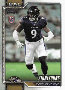 2026 Topps Flagship Football Zion Young #360 RC