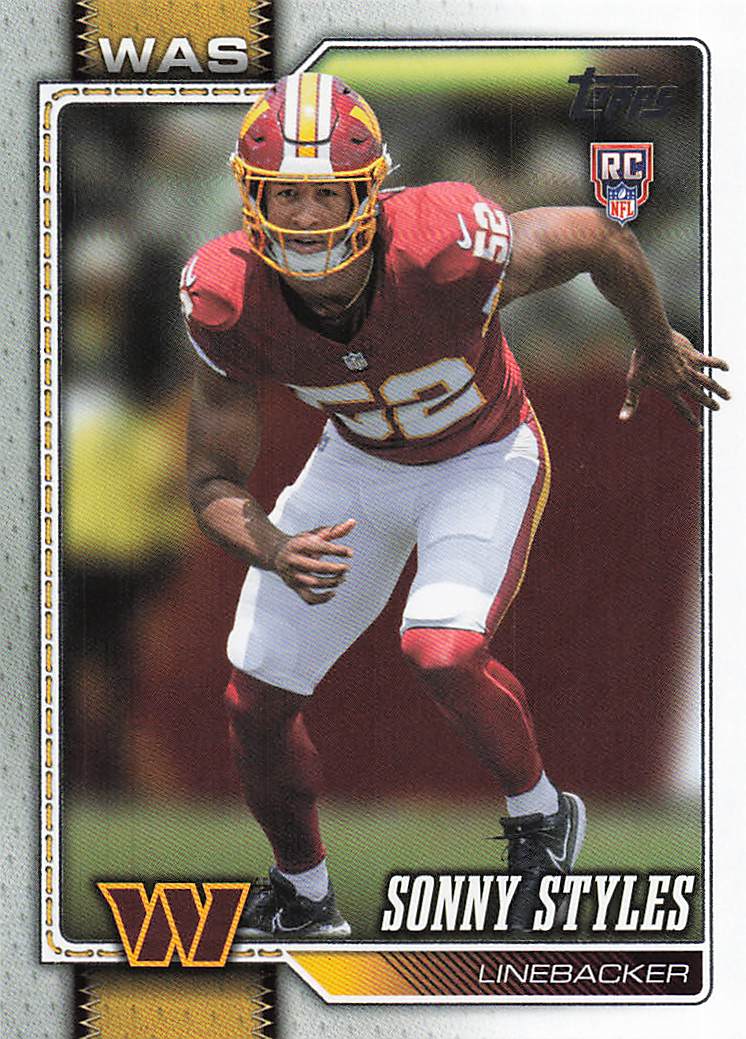 2026 Topps Flagship Football Sonny Styles #347 RC