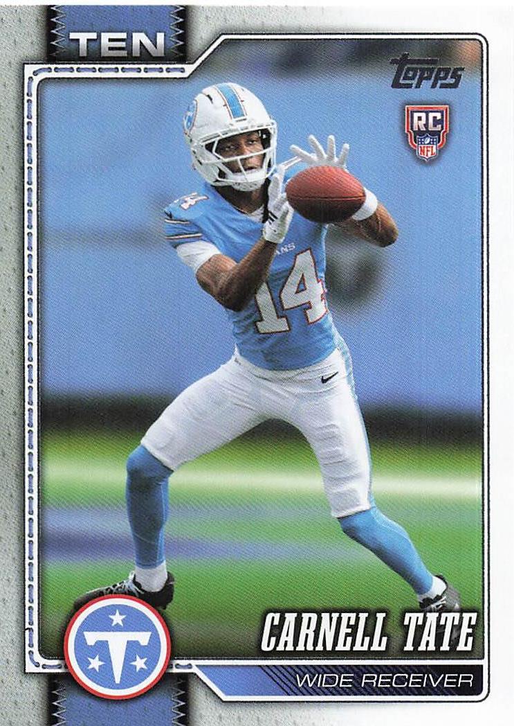 2026 Topps Flagship Football Carnell Tate #318 RC