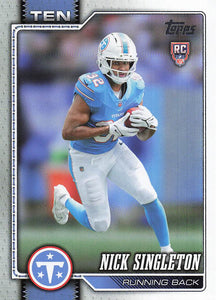2026 Topps Flagship Football Nick Singleton #314 RC