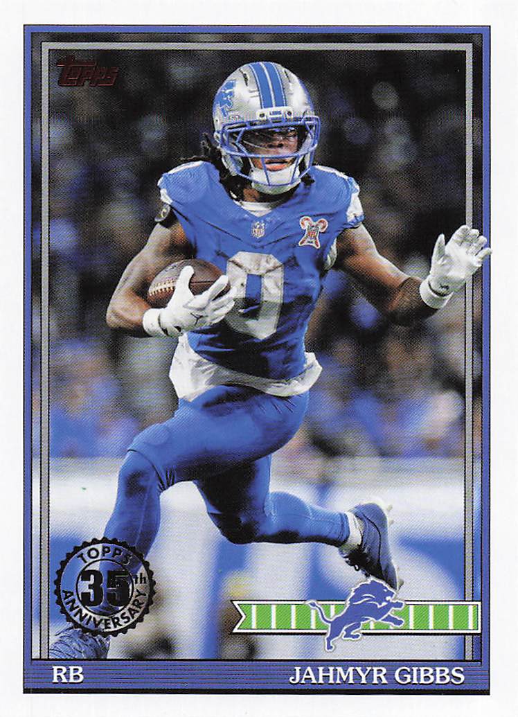 2026 Topps Flagship Football 1991 Topps Football Jahmyr Gibbs #91TF-39