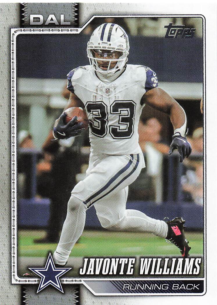 2026 Topps Flagship Football Javonte Williams #51
