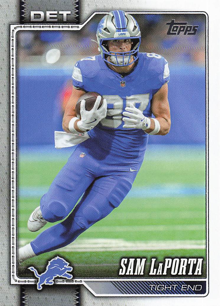 2026 Topps Flagship Football Sam LaPorta #221