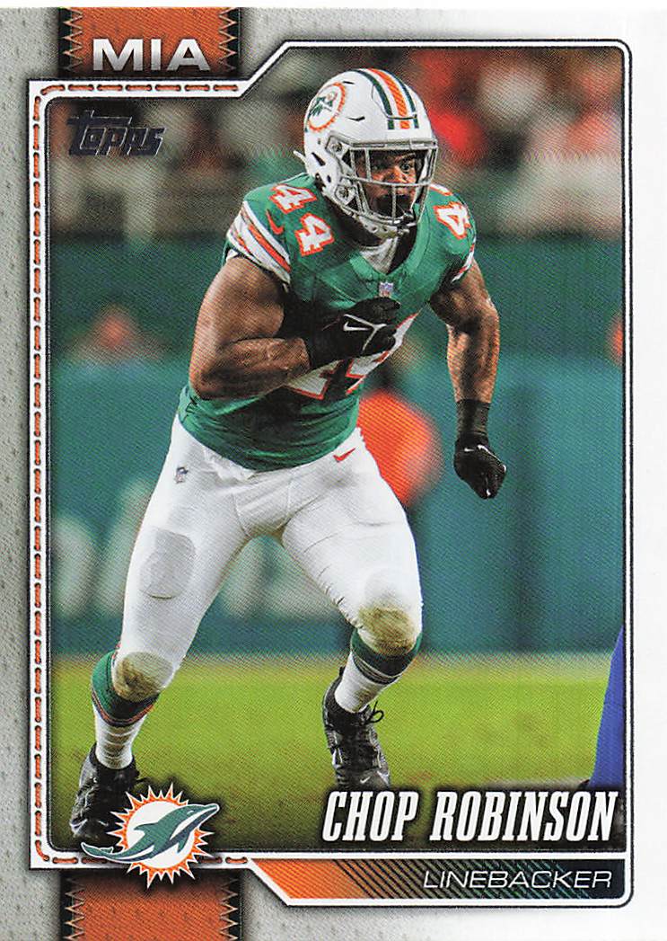 2026 Topps Flagship Football Chop Robinson #128