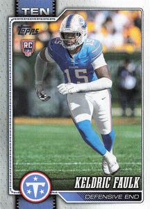 2026 Topps Flagship Football Keldric Faulk #344 RC