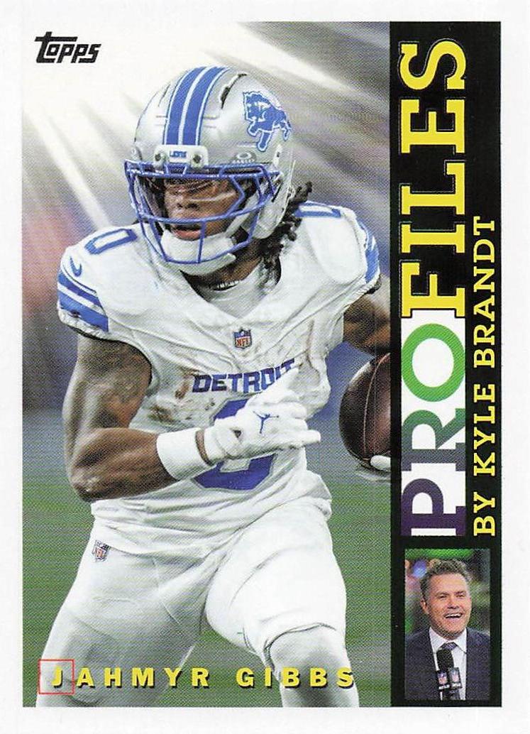 2026 Topps Flagship Football Topps Profiles Jahmyr Gibbs #TP-12