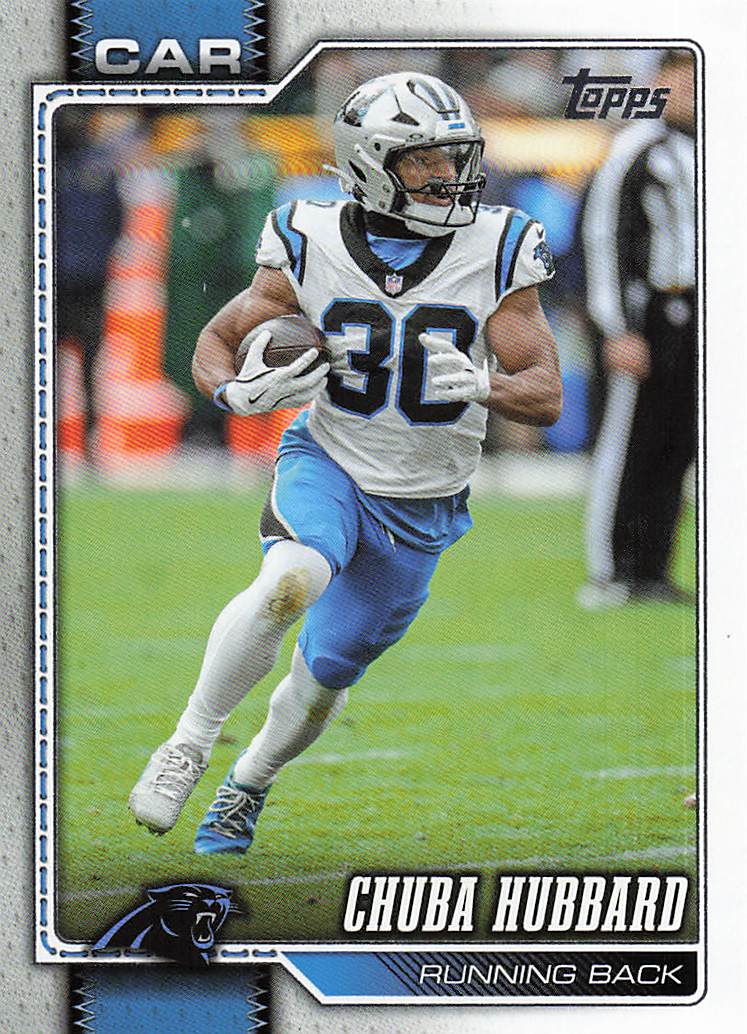 2026 Topps Flagship Football Chuba Hubbard #28