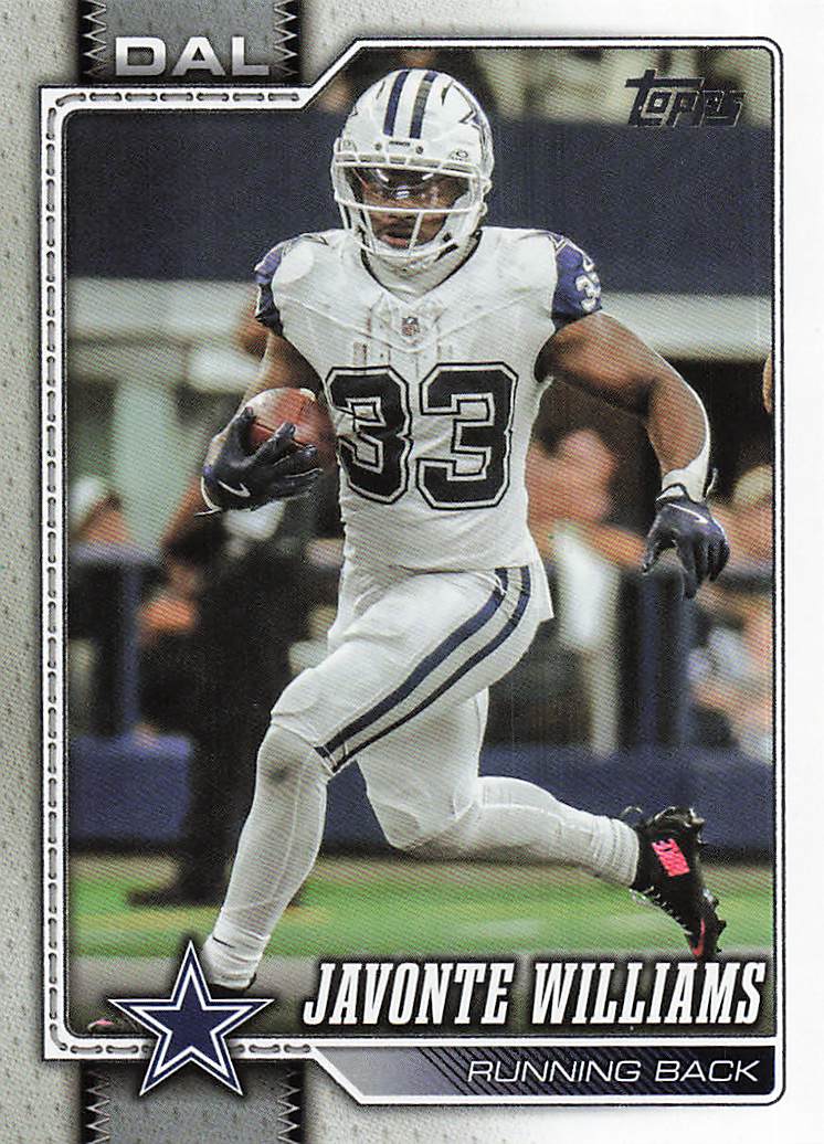 2026 Topps Flagship Football Javonte Williams #51