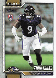 2026 Topps Flagship Football Zion Young #360 RC