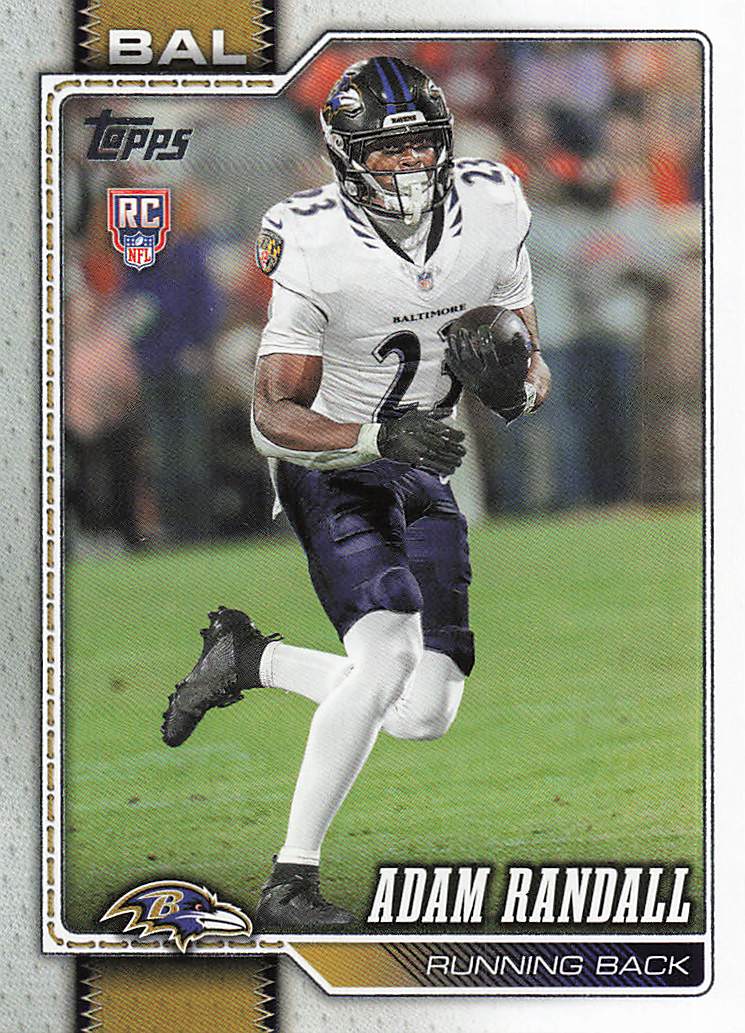 2026 Topps Flagship Football Adam Randall #377 RC