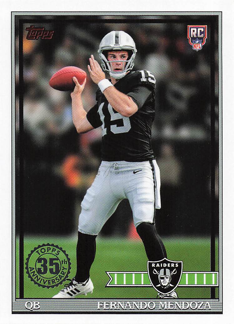 2026 Topps Flagship 1991 Topps Football Rookies Fernando Mendoza #91TR-1