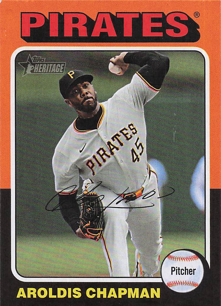 2024 Topps Heritage Baseball Aroldis Chapman #557