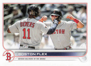 2022 Topps Update Baseball Boston Flex (Rafael Devers / Enrique Hernandez) #US11