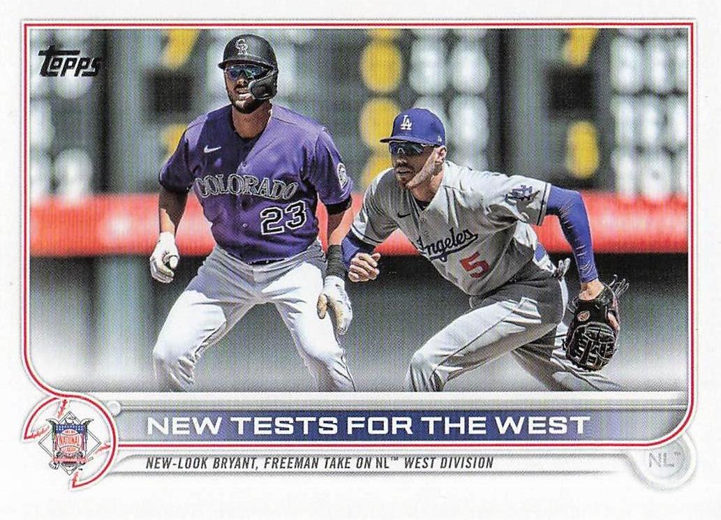 2022 Topps Update Baseball New Tests for the West Bryant / Freeman #US4