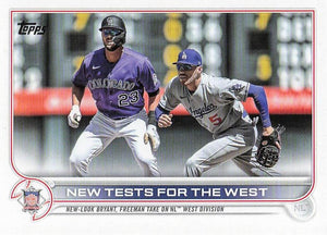2022 Topps Update Baseball New Tests for the West Bryant / Freeman #US4