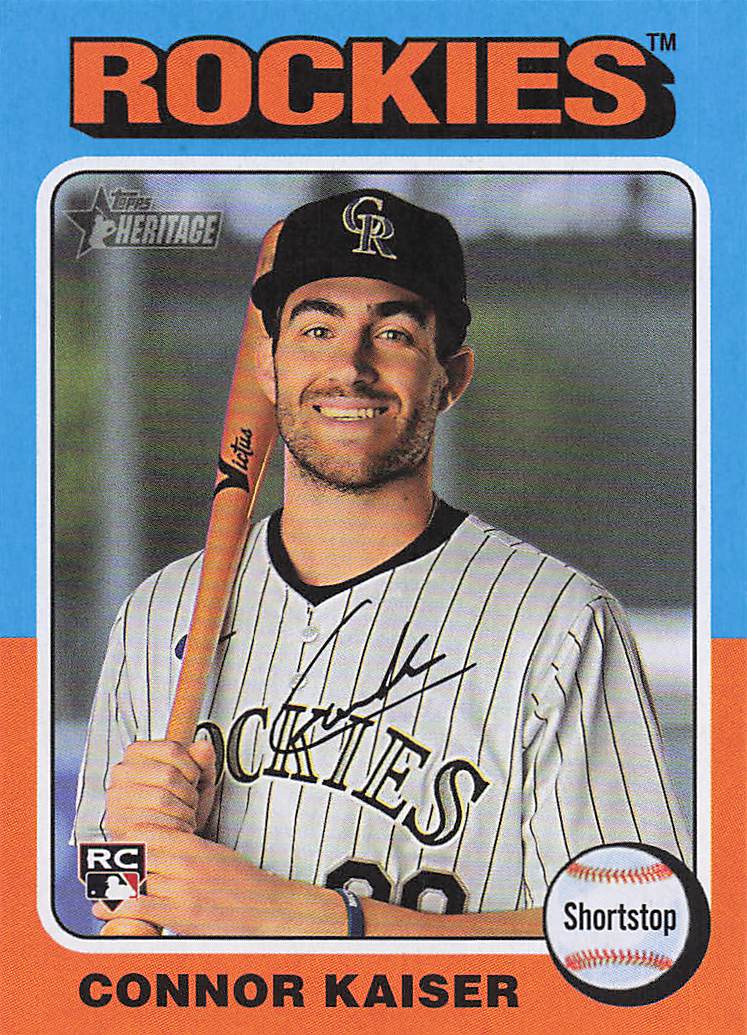 2024 Topps Heritage Baseball Connor Kaiser #700 RC