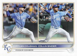 2022 Topps Update Baseball Dylan Coleman / Collin Snider RCOM, #US147 RC