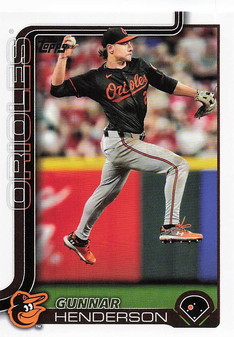 2025 Topps Baltimore Orioles Baseball Gunnar Henderson #BAL-6