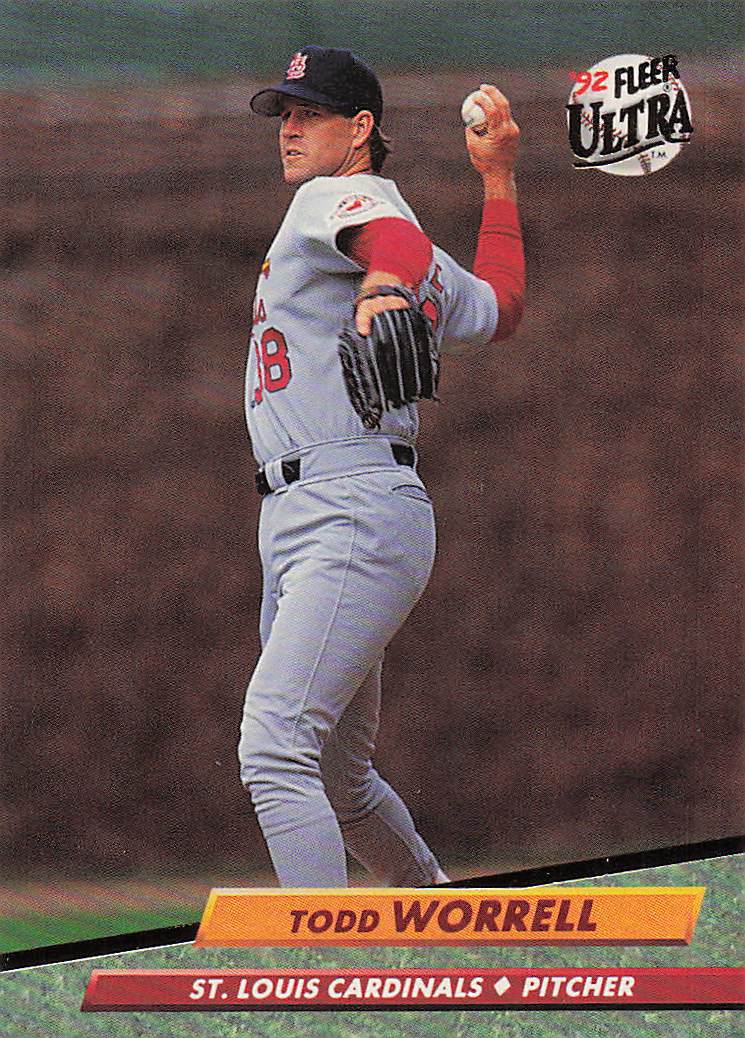 1992 Ultra Baseball Todd Worrell #574