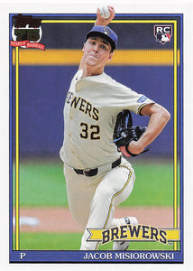 2026 Topps Baseball 1991 Topps Baseball (Series One) Jacob Misiorowski #T91-74