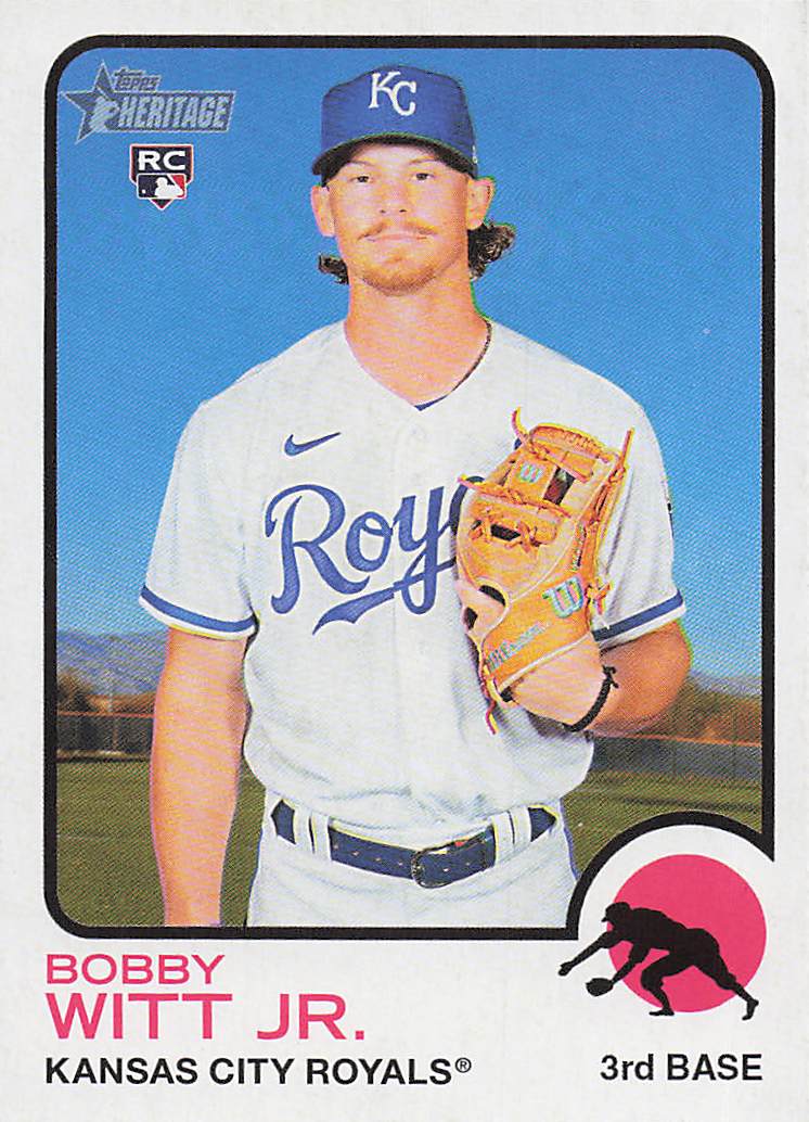 2022 Topps Heritage Baseball Bobby Witt Jr. #520 RC