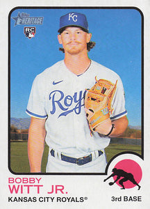 2022 Topps Heritage Baseball Bobby Witt Jr. #520 RC
