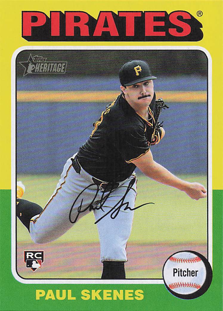 2024 Topps Heritage Baseball Paul Skenes #594 RC