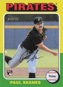 2024 Topps Heritage Baseball Paul Skenes #594 RC