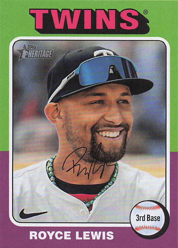 2024 Topps Heritage Baseball Royce Lewis #577