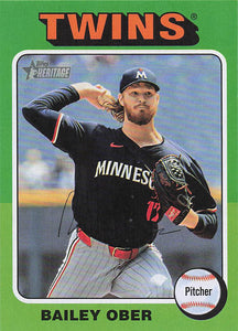 2024 Topps Heritage Baseball Bailey Ober #536