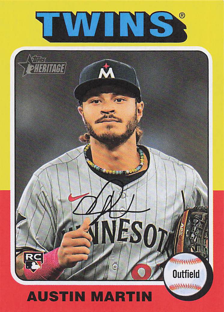 2024 Topps Heritage Baseball Austin Martin #649 RC