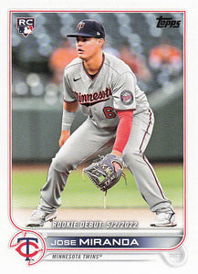 2022 Topps Update Baseball Jose Miranda #US5
