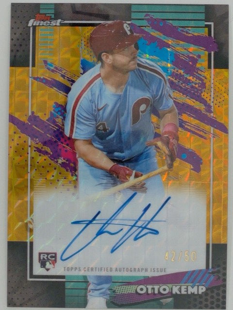 2026 Finest Baseball Finest Autographs Gold Refractors 42/50 Otto Kemp #FA-OK