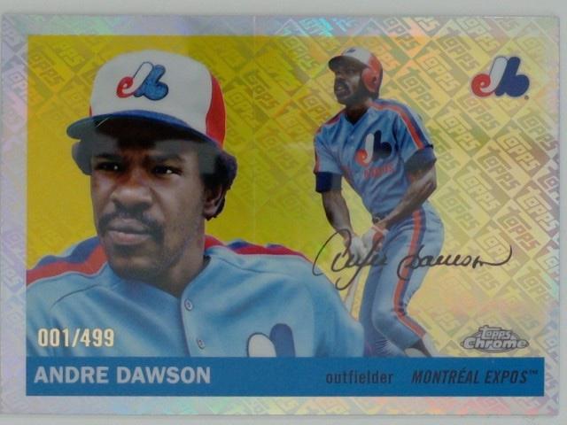 2025 Topps Chrome Platinum Baseball Topps Refractors 001/499 Andre Dawson #425