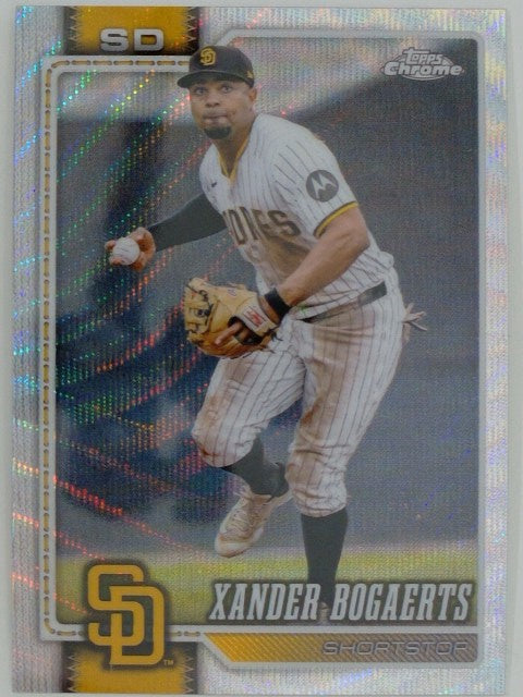 2026 Topps Chrome Baseball Wave Refractors Xander Bogaerts #155