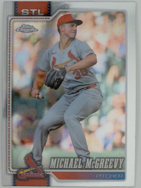 2026 Topps Chrome Baseball Michael McGreevy #90