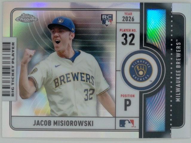 2026 Topps Chrome Baseball Big Ticket Players Jacob Misiorowski #BTP-2