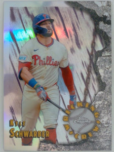 2026 Topps Chrome Baseball Wrecking Crew Kyle Schwarber #WC-3