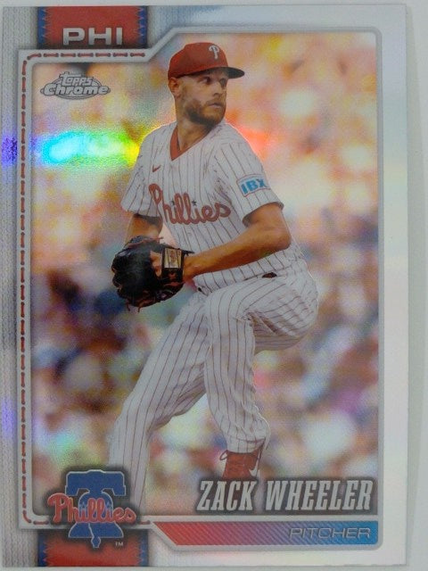 2026 Topps Chrome Baseball Refractors Zack Wheeler #290