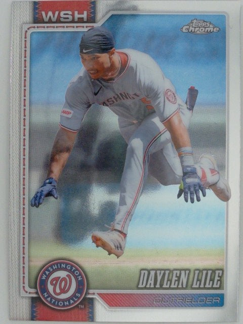 2026 Topps Chrome Baseball Daylen Lile #132