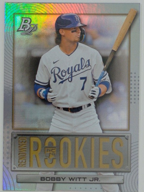 2022 Bowman Platinum Baseball Renowned Rookies Bobby Witt Jr. #RR-13