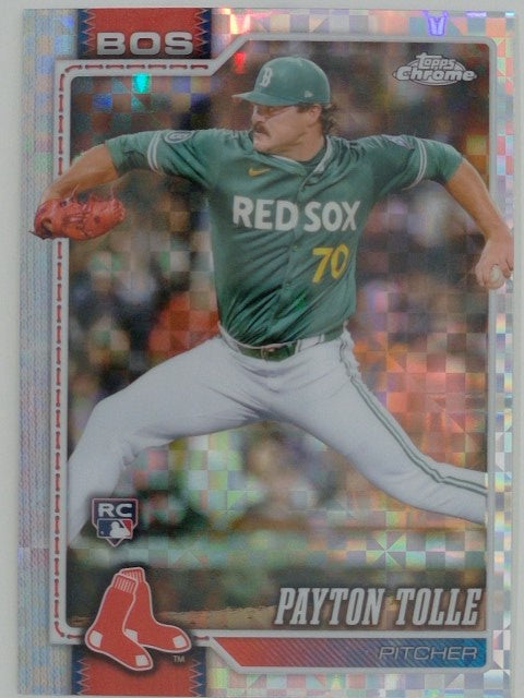 2026 Topps Chrome Baseball X-Fractors Payton Tolle #177 RC