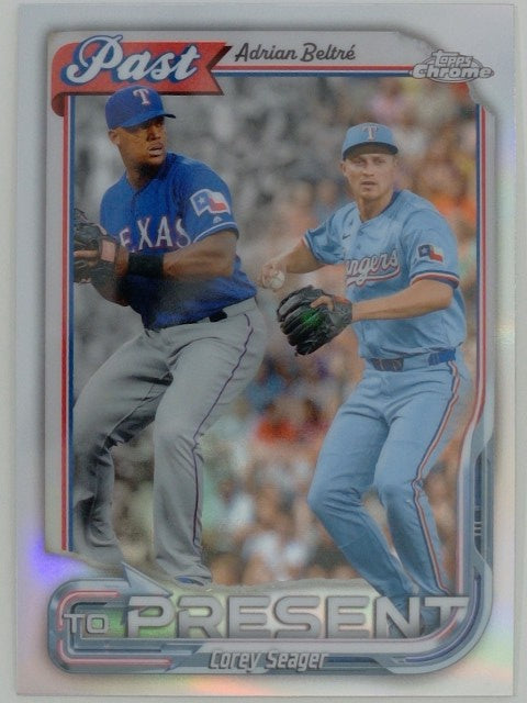 2026 Topps Chrome Baseball Past to Present Adrian Beltré / Corey Seager #PTP-19